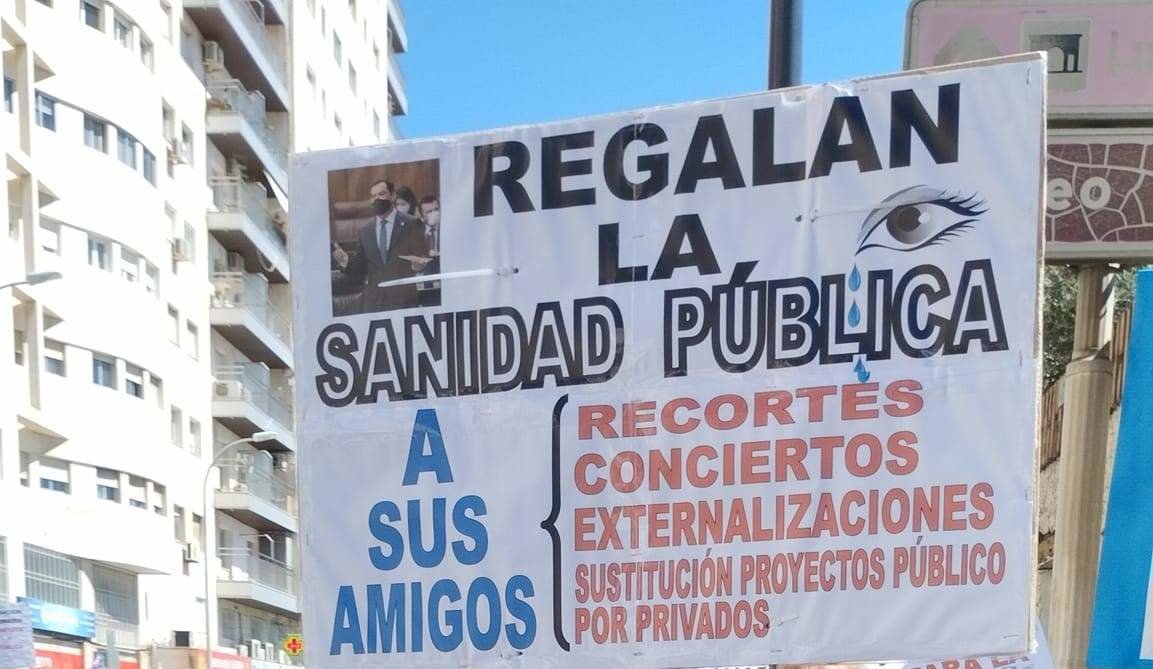 Protesta sanitaria en Huelva