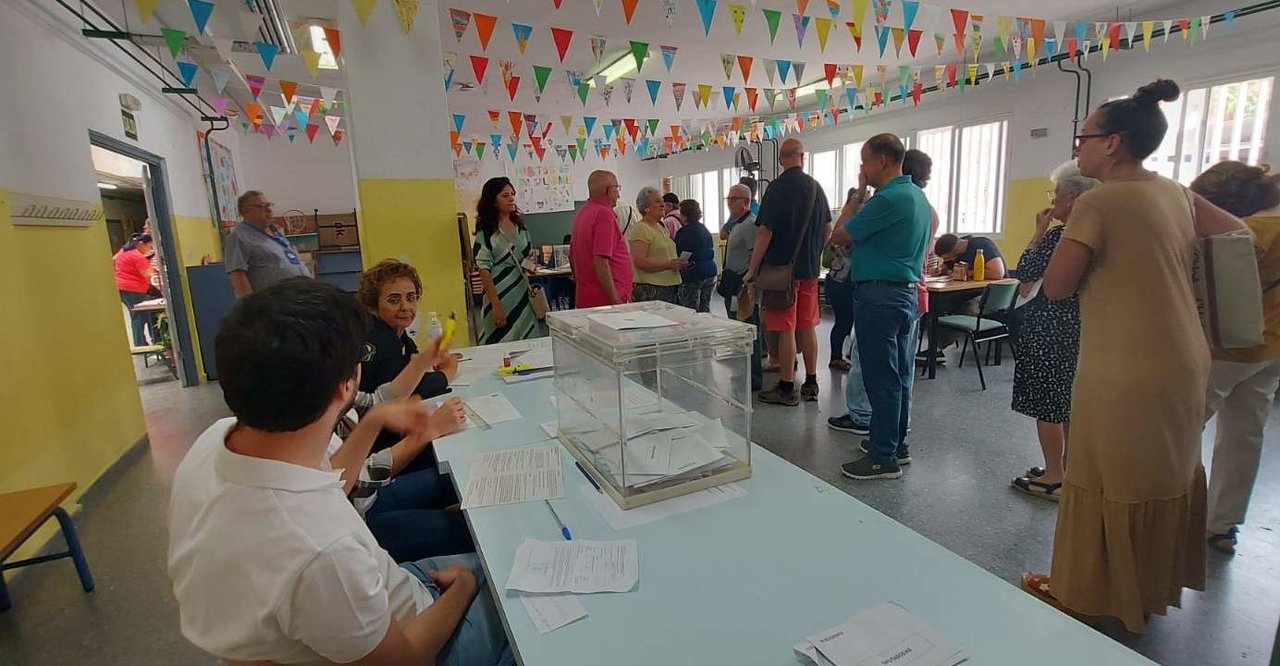 Una mesa electoral el 9J en Huelva capital