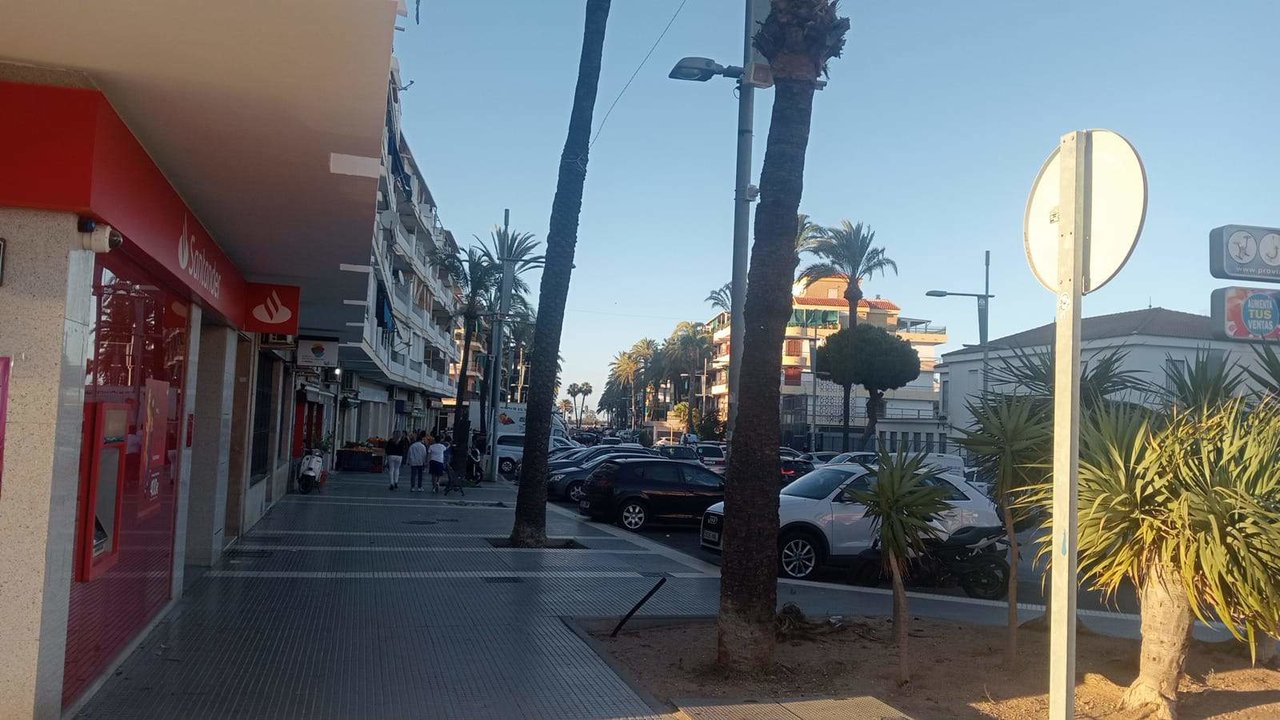 Una calle de Punta Umbría