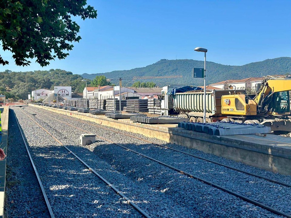 Nuevas vías en la línea Huelva-Zafra