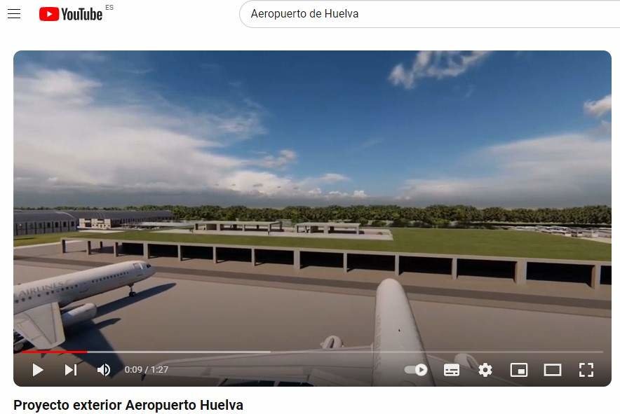 Proyecto exterior aeropuerto de Huelva