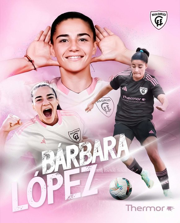 Bárbara López ha fichado por el Madrid CFF.