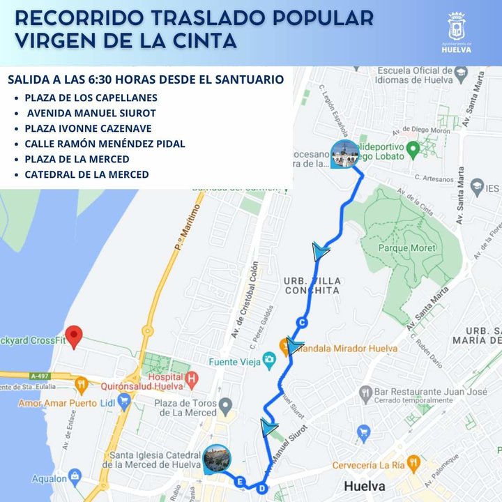 Recorrido dominical de la Virgen Chiquita