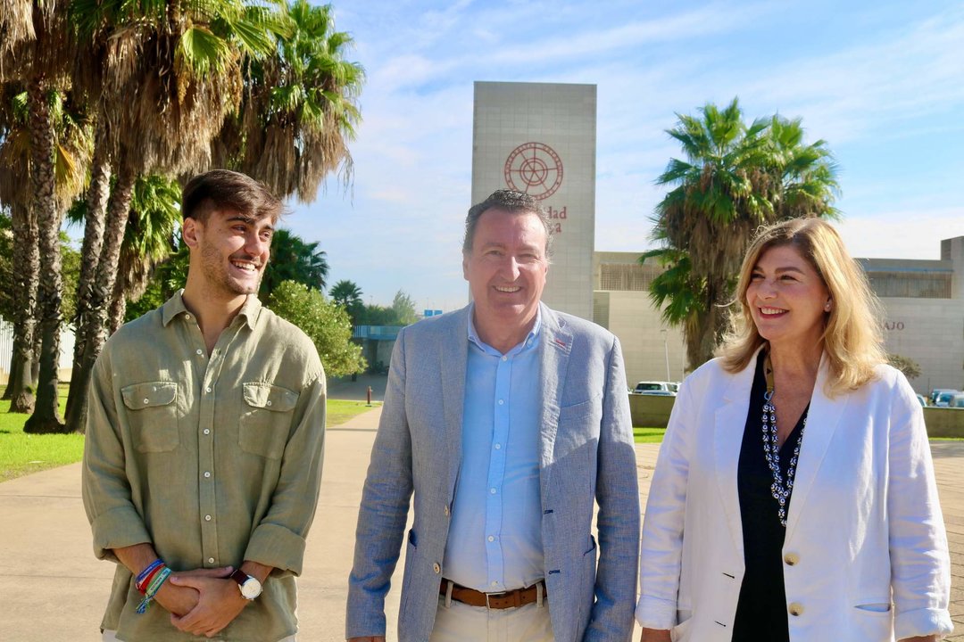 González, en el campus de la UHU