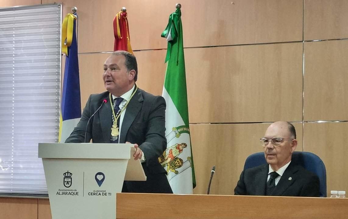 David Toscano, en el Pleno de Aljaraque