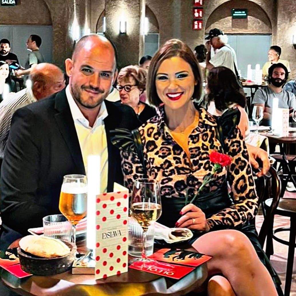 Maria Jesós junto a Curro su esposo