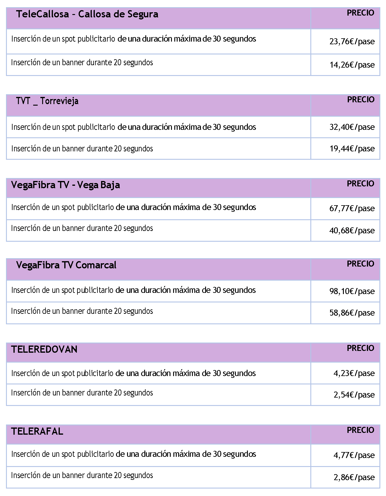 PRECIOS LEVANTE_DESCUENTO AGENCIAS Y DIPUTACIONES_AVATEL TELEVISIÓN SL_Página_2